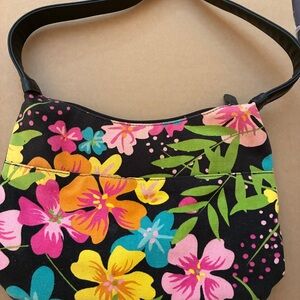 Floral Black Women's Bag